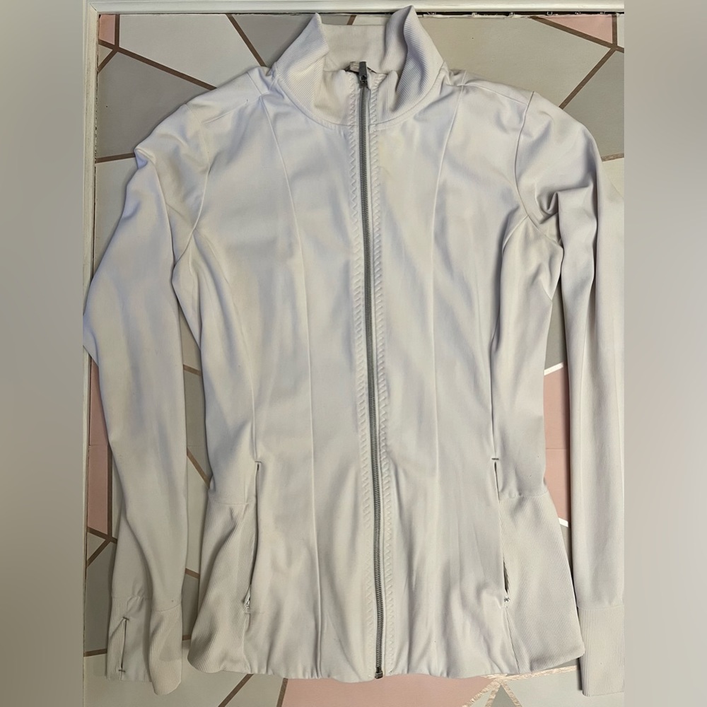 Athleta White Athletic Jacket